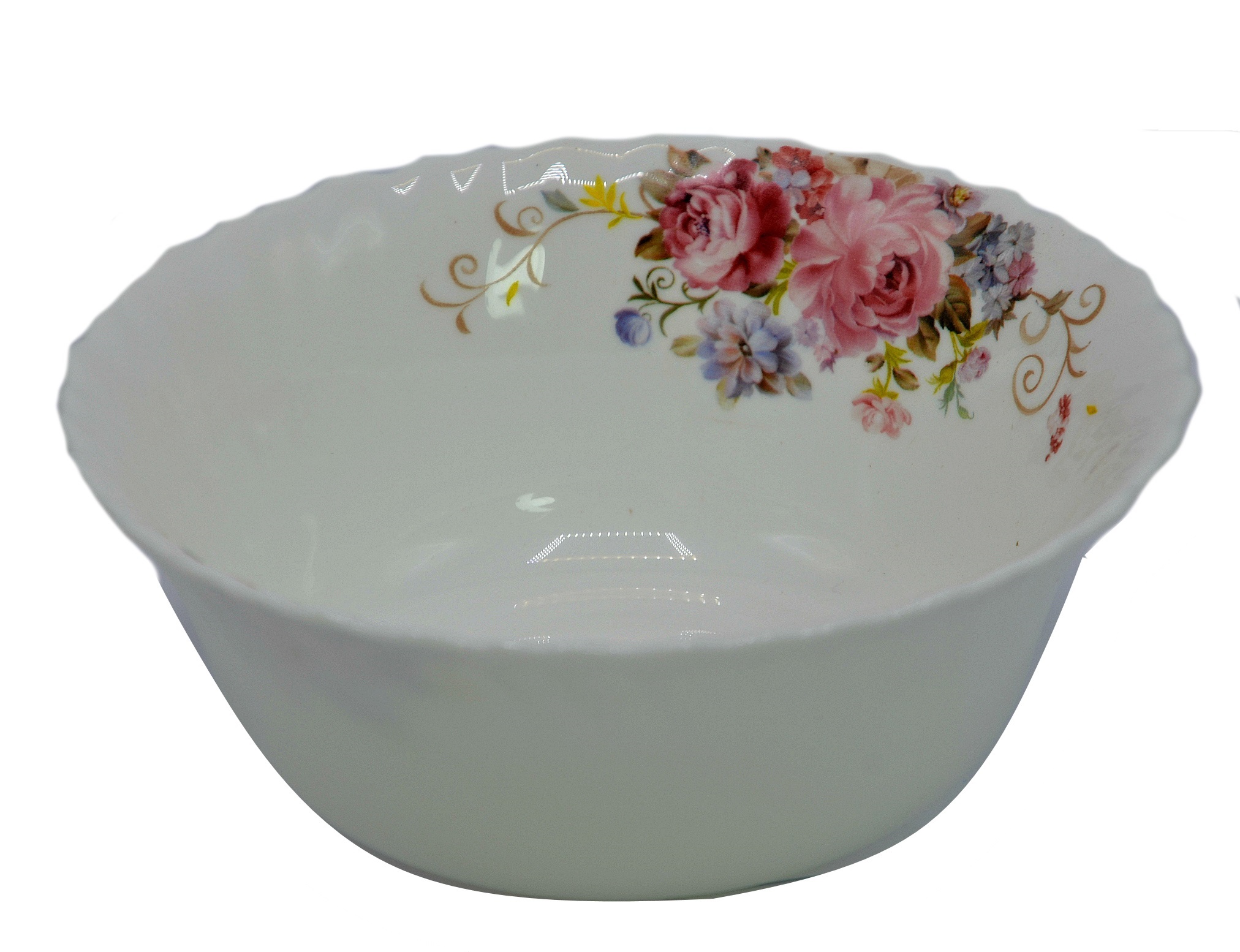 Салатник круглый BESTWAY-LHKW90-A 23*9см.Объём 1,7л.Стеклокерамика (24)